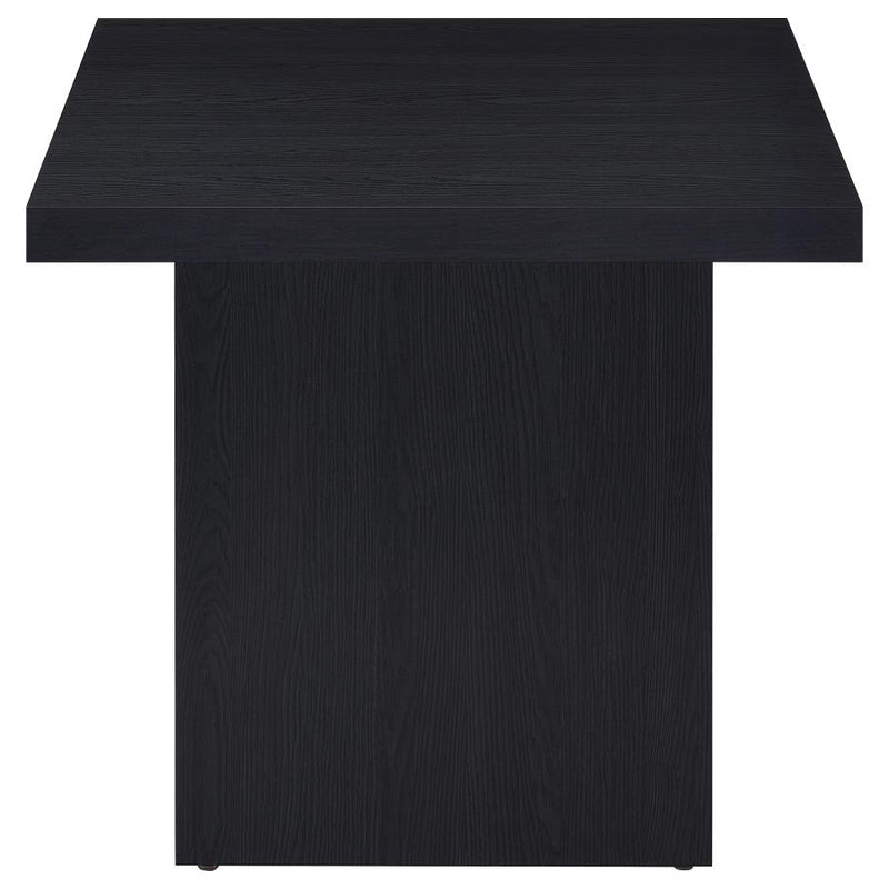 Max Square Engineered Laminate End Side Table Black-zoom-