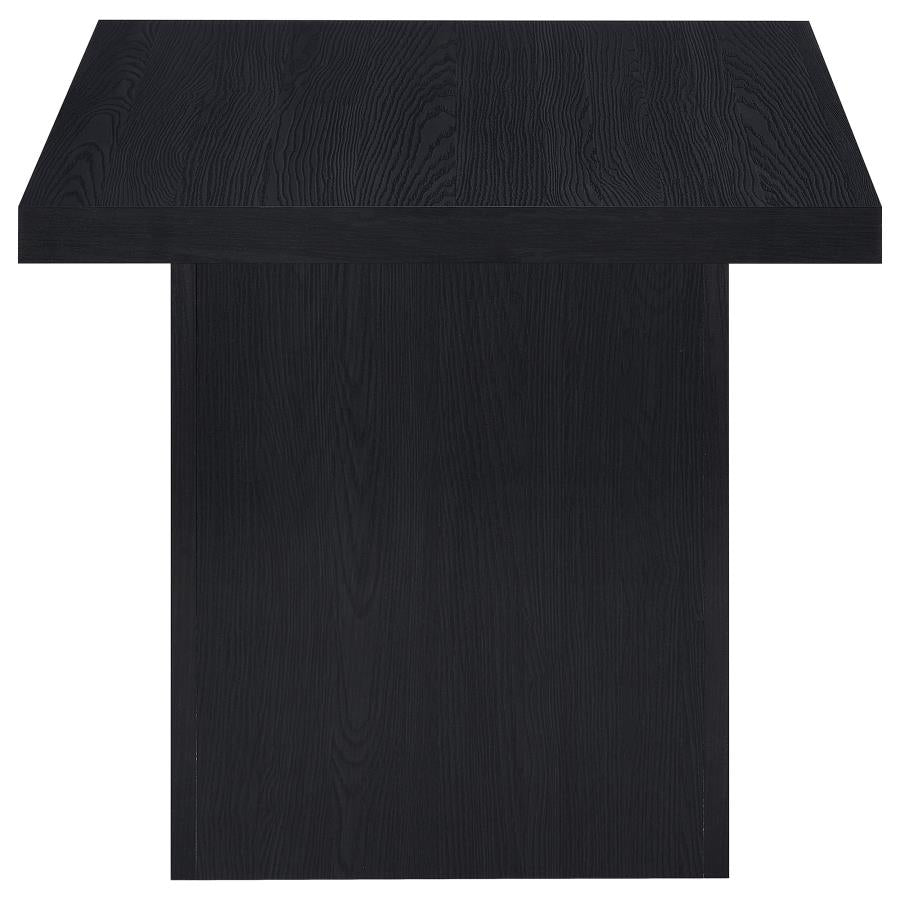 Max Square Engineered Laminate End Side Table Black-zoom-6