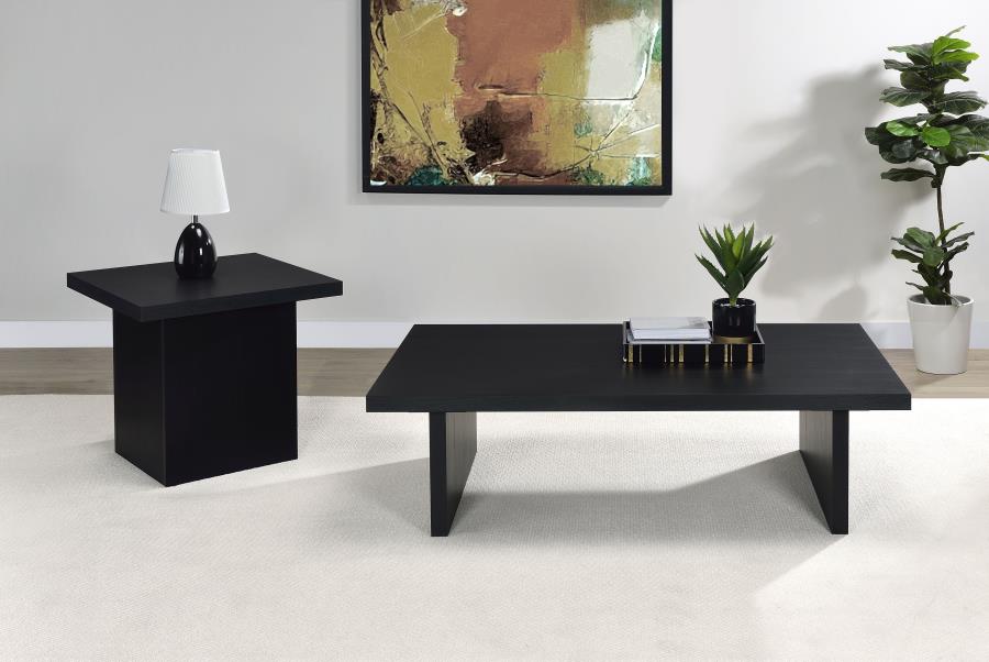 Max Square Engineered Laminate End Side Table Black-zoom-9