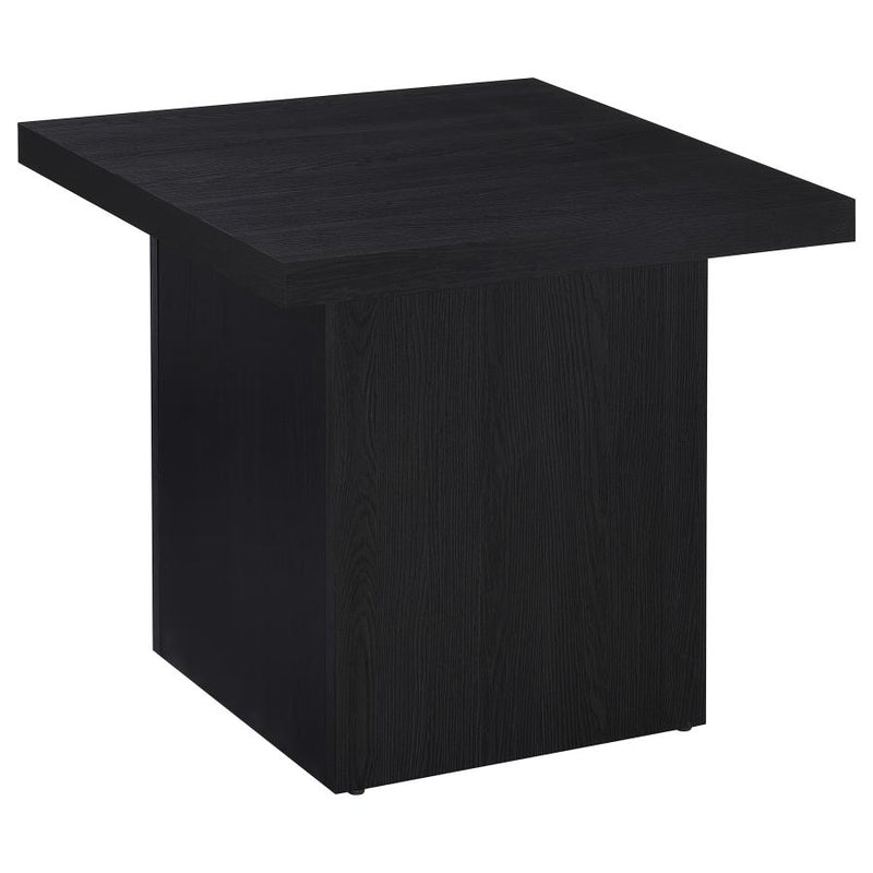 Max 3-piece Rectangular Coffee and End Table Set Black-zoom-
