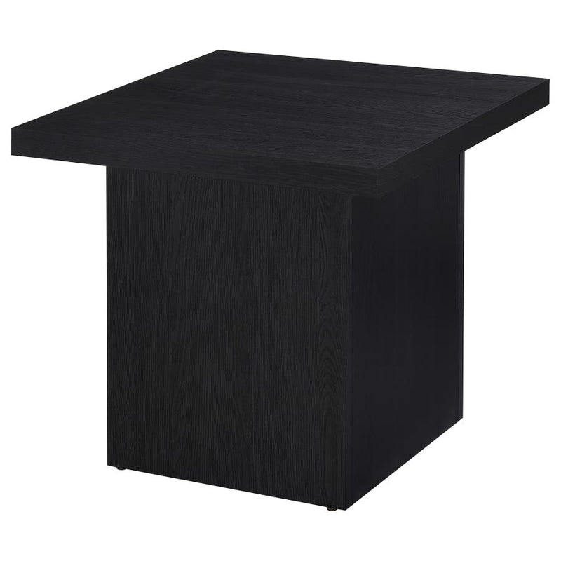 Max 3-piece Rectangular Coffee and End Table Set Black-zoom-