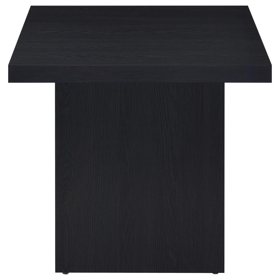 Max 3-piece Rectangular Coffee and End Table Set Black-5