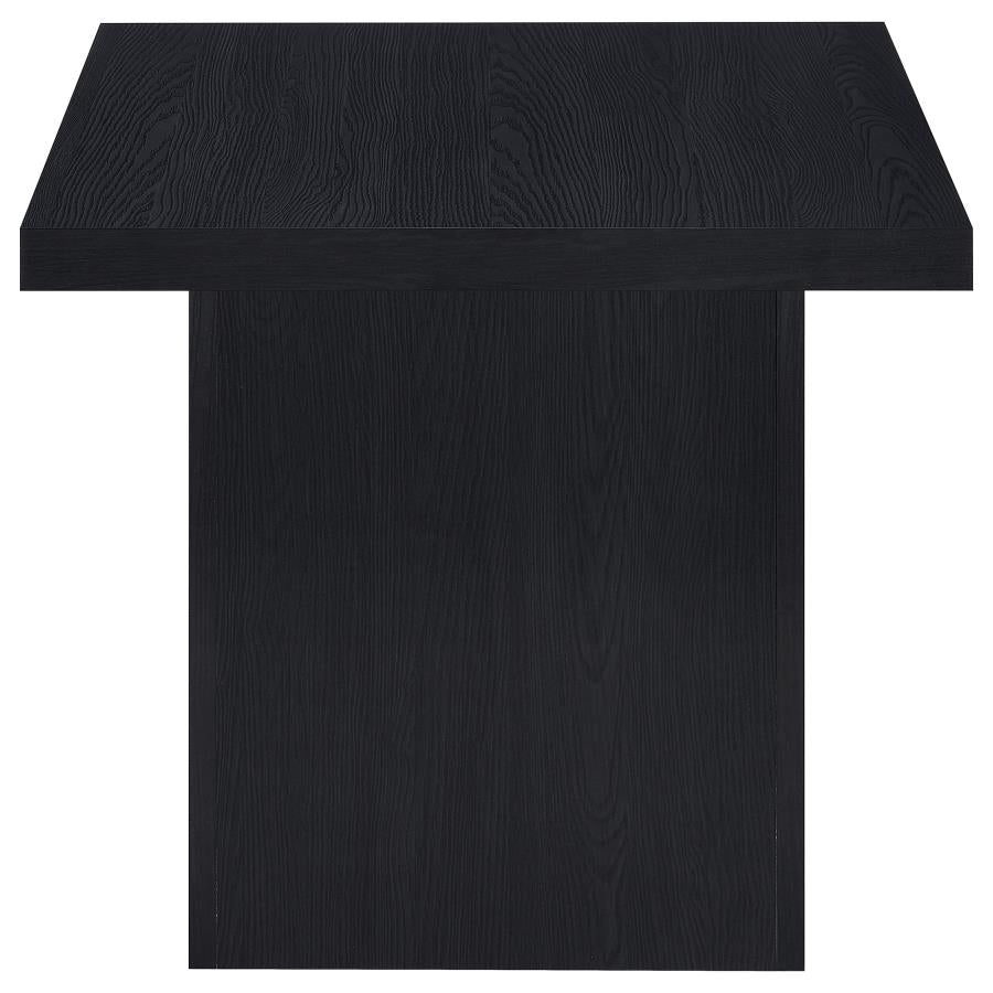 Max 3-piece Rectangular Coffee and End Table Set Black-zoom-6