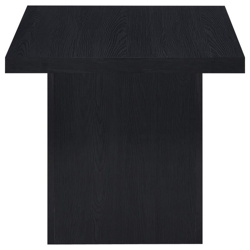 Max 3-piece Rectangular Coffee and End Table Set Black-zoom-