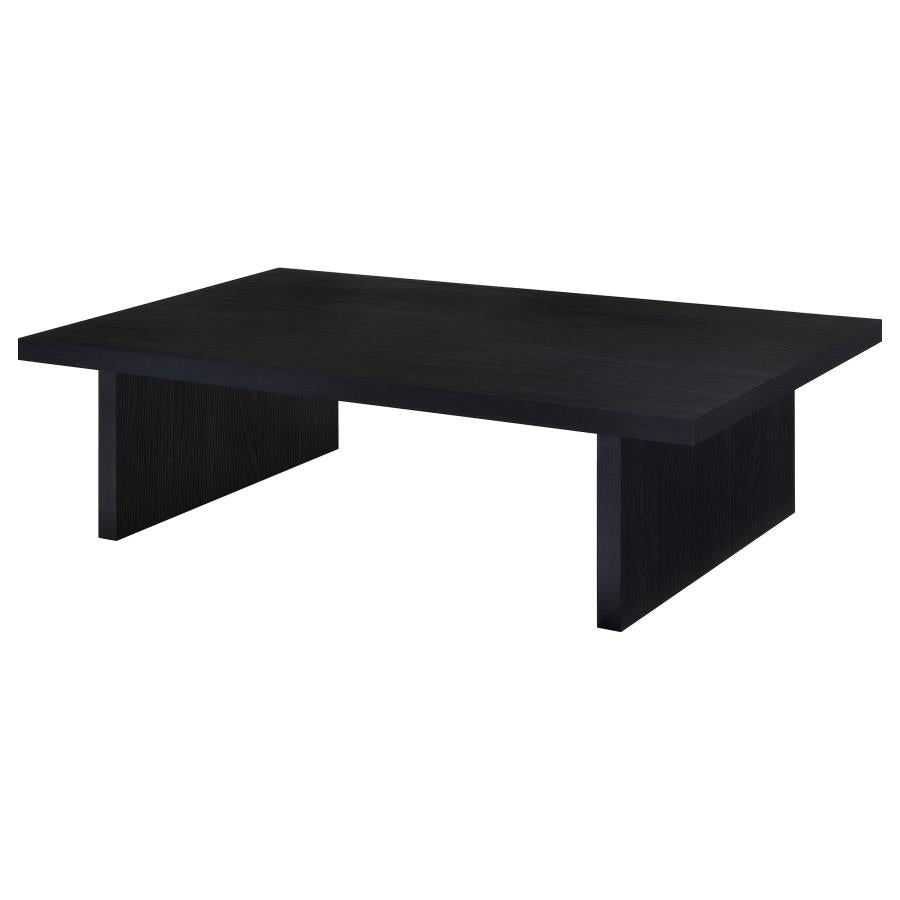Max 3-piece Rectangular Coffee and End Table Set Black-9