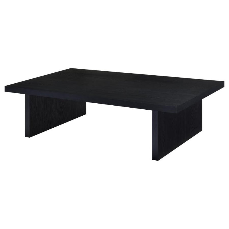 Max 3-piece Rectangular Coffee and End Table Set Black-zoom-
