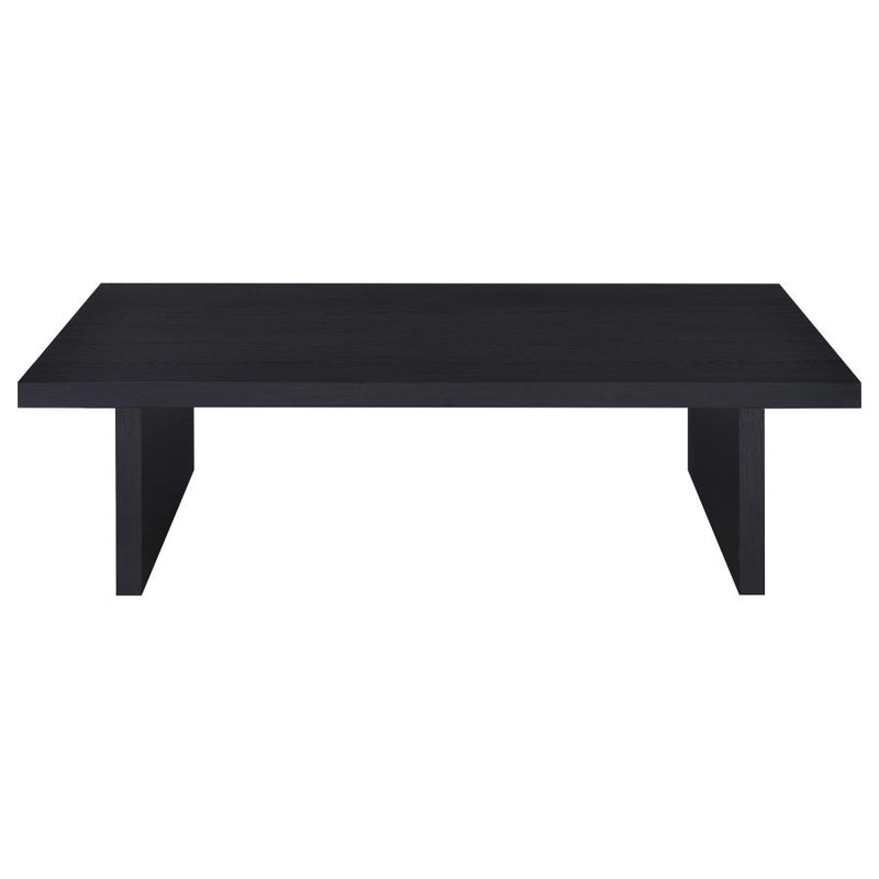 Max 3-piece Rectangular Coffee and End Table Set Black-zoom-