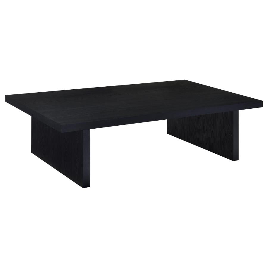 Max Rectangular Engineered Laminate Coffee Table Black-1