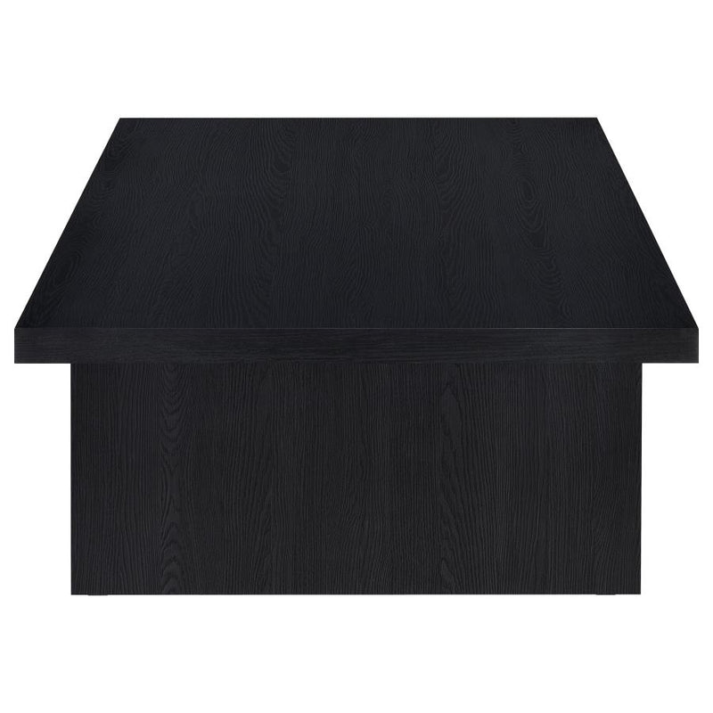Max Rectangular Engineered Laminate Coffee Table Black-zoom-