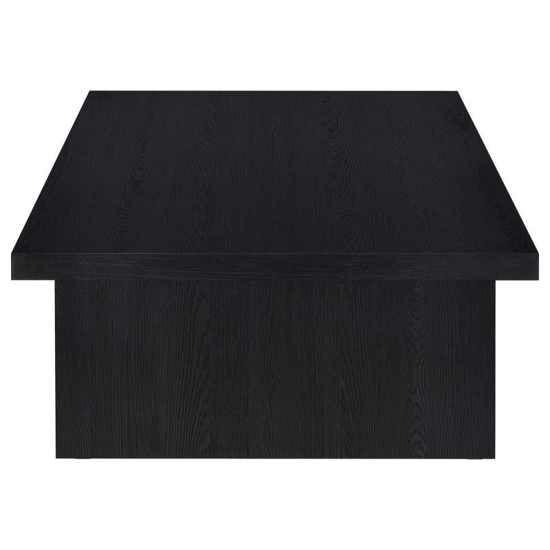 Max Rectangular Engineered Laminate Coffee Table Black-zoom-
