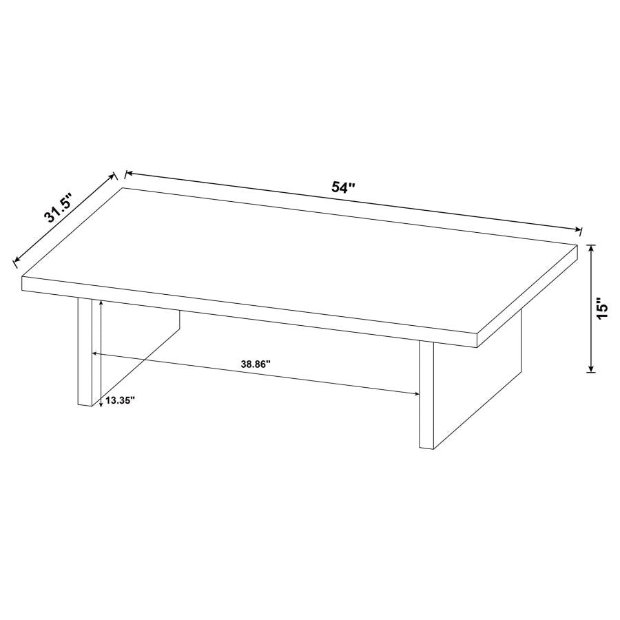 Max Rectangular Engineered Laminate Coffee Table Black-7
