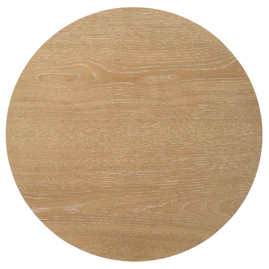 Ottowa 3-piece Round Wood Coffee Table Set Light Oak-5