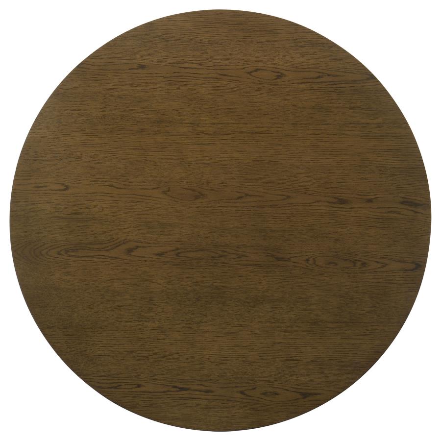 Ottowa 2-piece Round Wood Coffee Table Set Brown-8