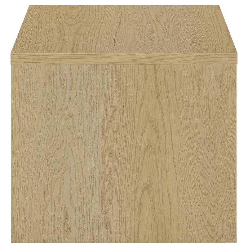 Canoga Engineered Wood Accent Side End Table Light Oak-zoom-