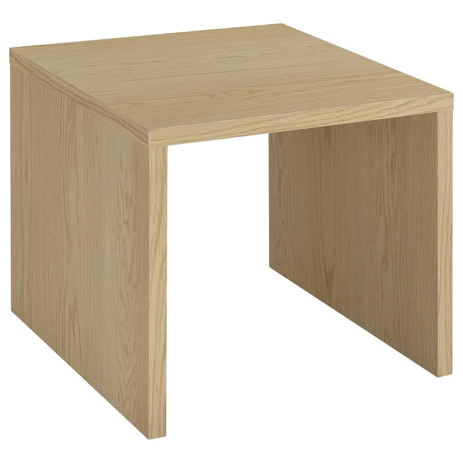 Canoga 2-piece Lift Top Cocktail Coffee Table Set Light Oak-3
