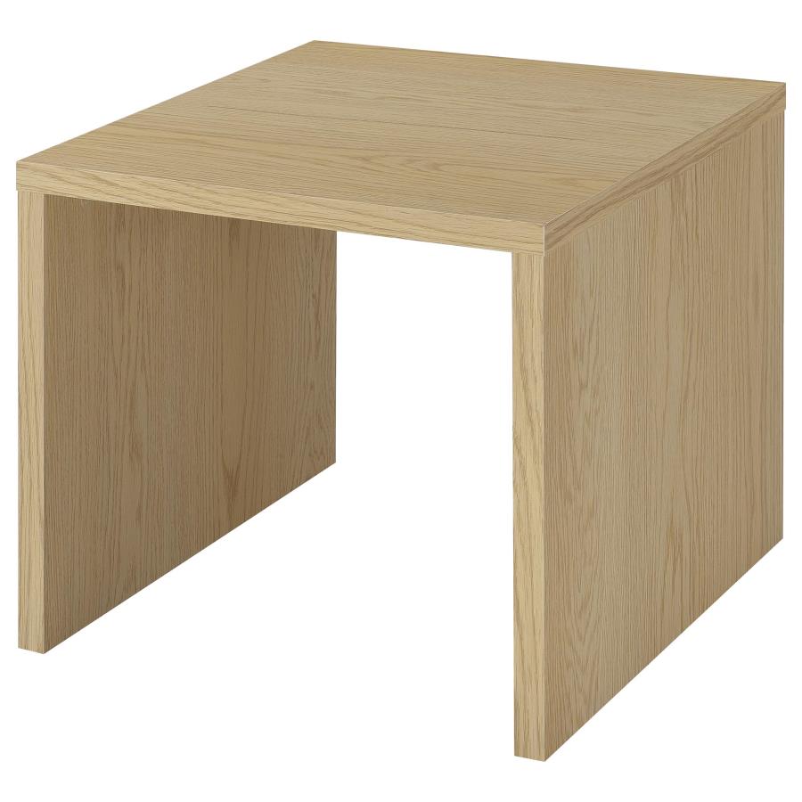 Canoga 3-piece Lift Top Cocktail Coffee Table Set Light Oak-5