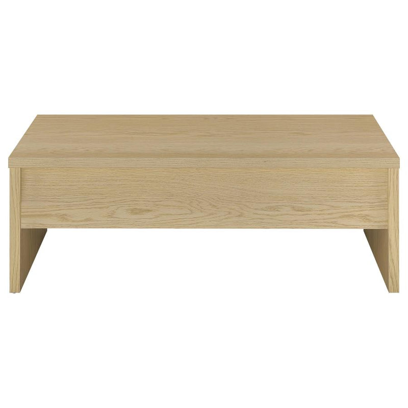 Canoga 3-piece Lift Top Cocktail Coffee Table Set Light Oak-zoom-