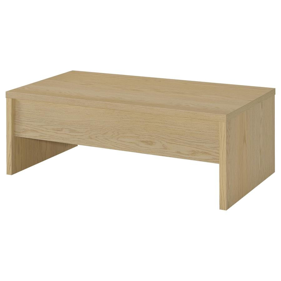 Canoga Engineered Wood Lift Top Coffee Table Light Oak-zoom-6
