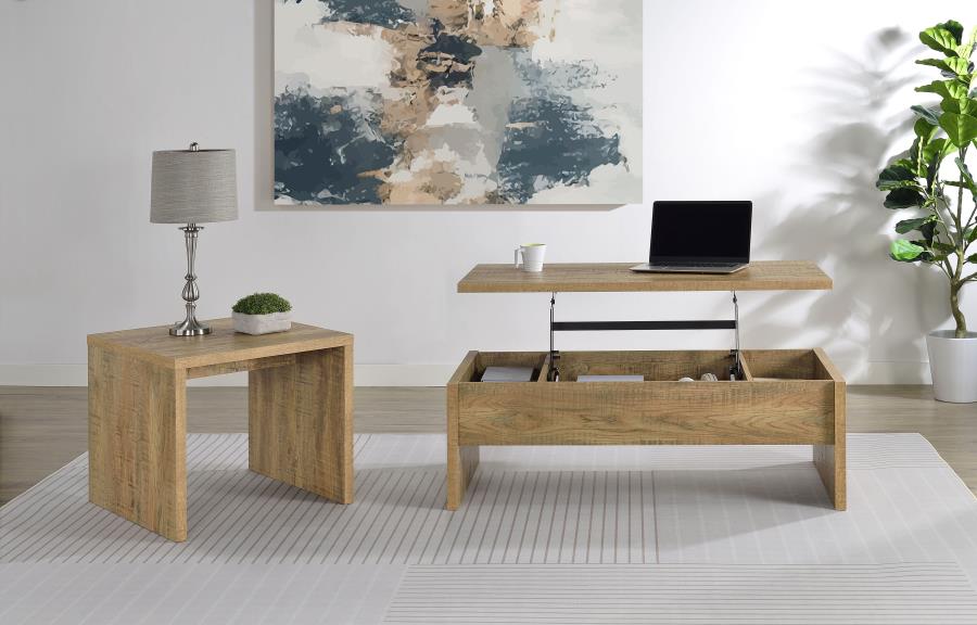 Canoga Engineered Wood Accent Side End Table Mango-9