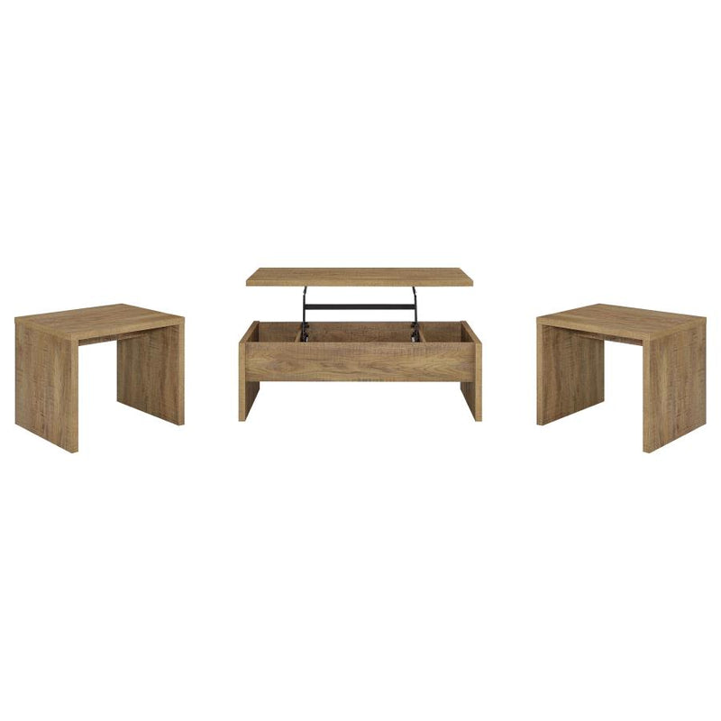 Canoga 3-piece Lift Top Cocktail Coffee Table Set Mango-zoom-