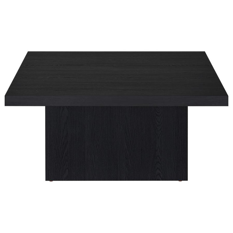 Devar 3-piece Square Cocktail Coffee End Table Set Black-zoom-