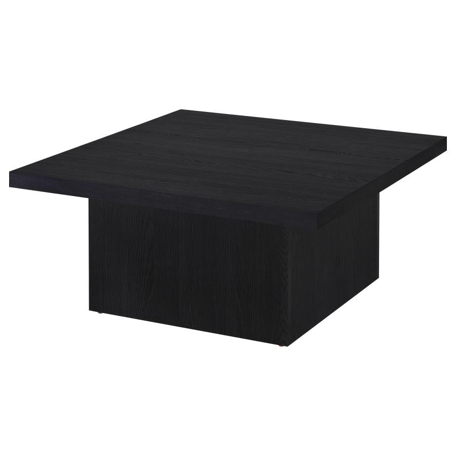 Devar Square Engineered Wood Cocktail Coffee Table Black-4