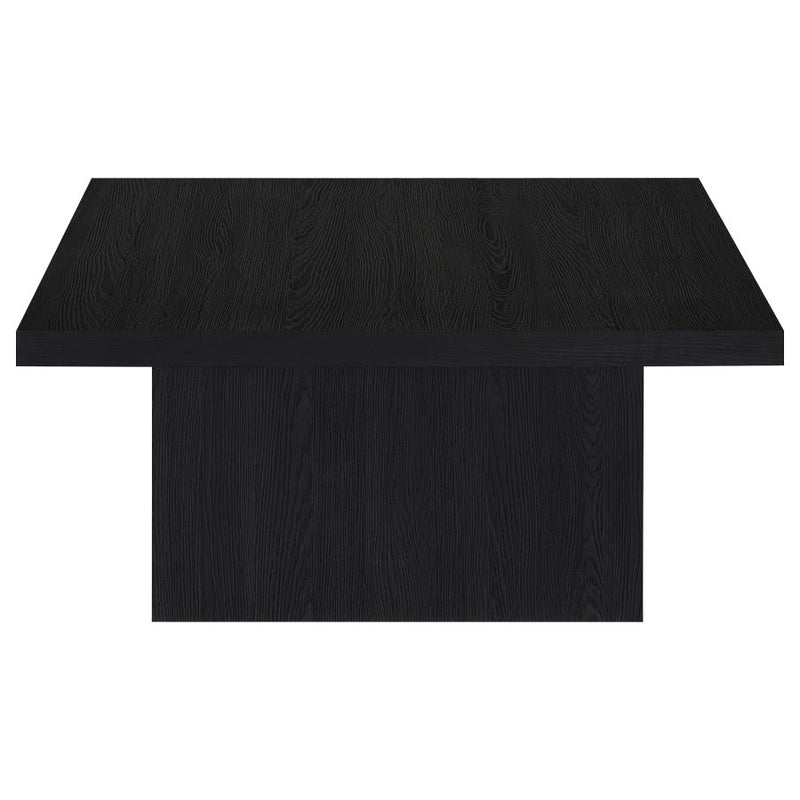 Devar Square Engineered Wood Cocktail Coffee Table Black-zoom-
