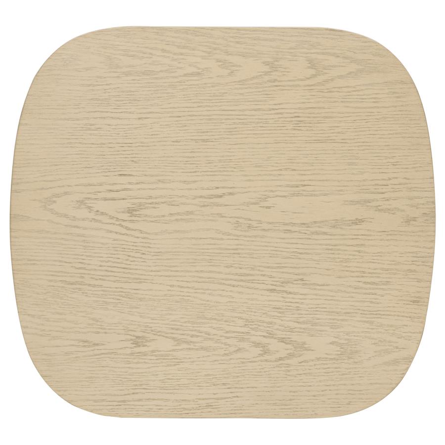 Kailani 2-piece Coastal Coffee and End Table Set Beige Oak-zoom-6