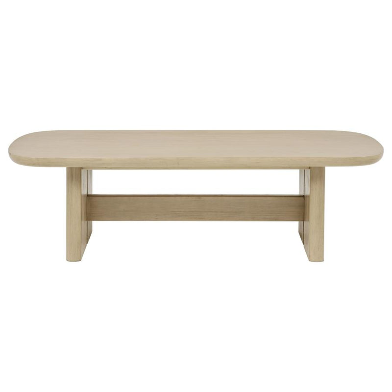 Kailani 3-piece Coastal Coffee and End Table Set Beige Oak-zoom-