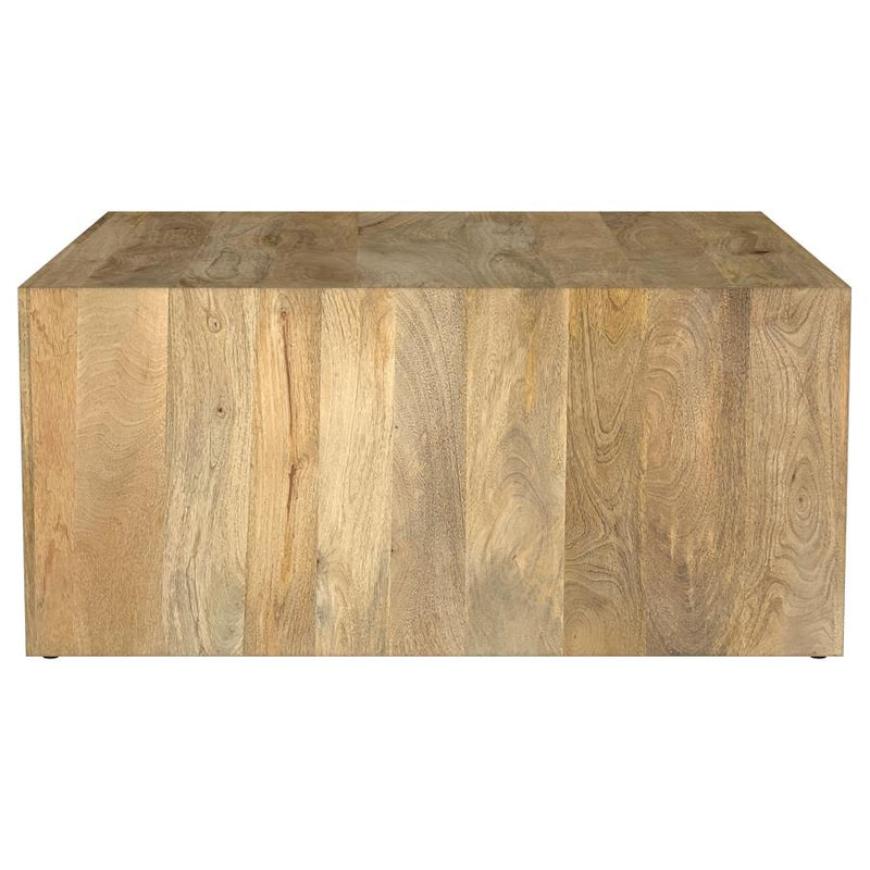 Benton Square Solid Mango Wood Coffee Table Natural-zoom-