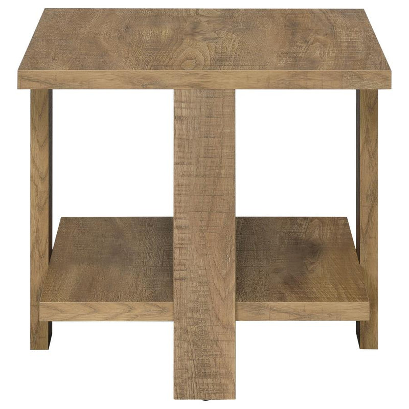 Dawn Square Engineered Wood End Table Mango Brown-zoom-