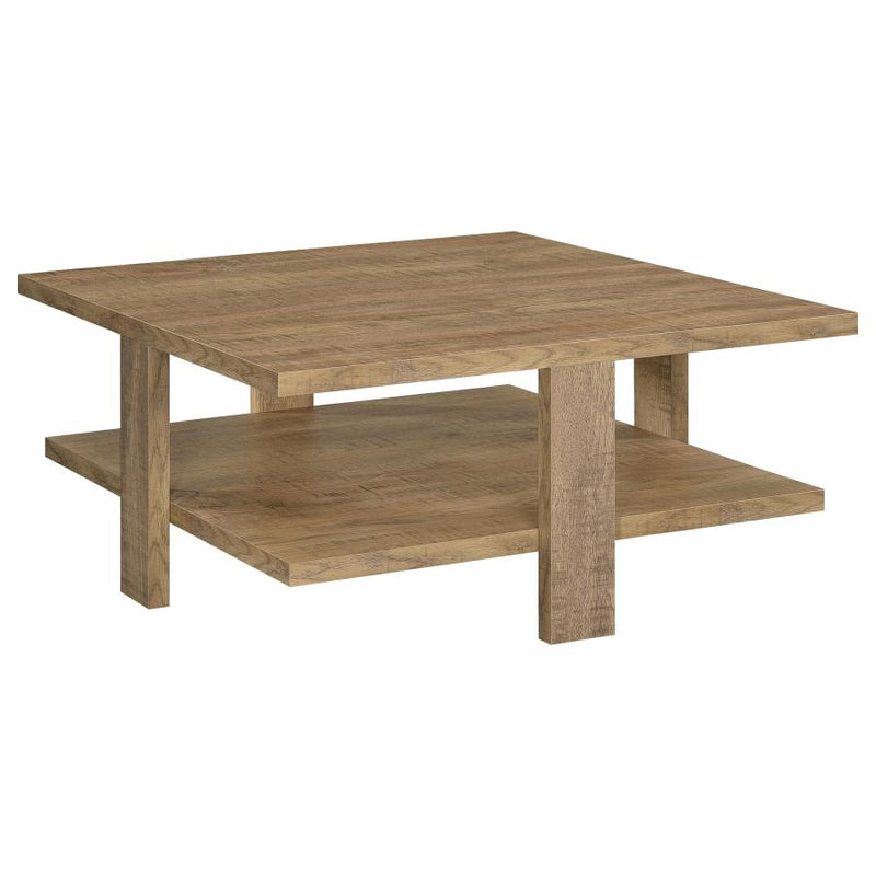 Dawn 2-piece Round Coffee and End Table Set Mango Brown-zoom-