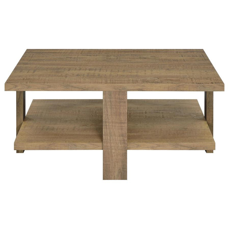 Dawn 2-piece Round Coffee and End Table Set Mango Brown-zoom-