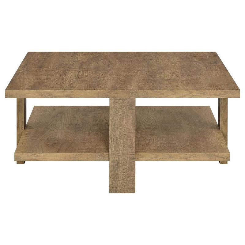 Dawn 2-piece Round Coffee and End Table Set Mango Brown-zoom-