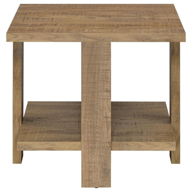 Dawn 3-piece Round Coffee and End Table Set Mango Brown-zoom-