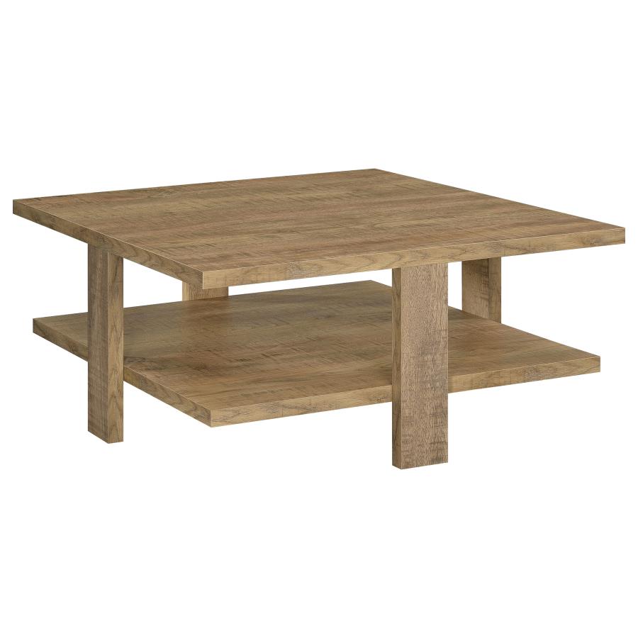 Dawn Square Engineered Wood Coffee Table Mango Brown-1