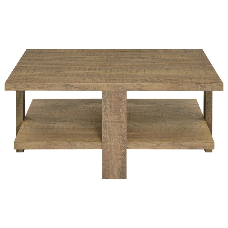 Dawn Square Engineered Wood Coffee Table Mango Brown-zoom-3