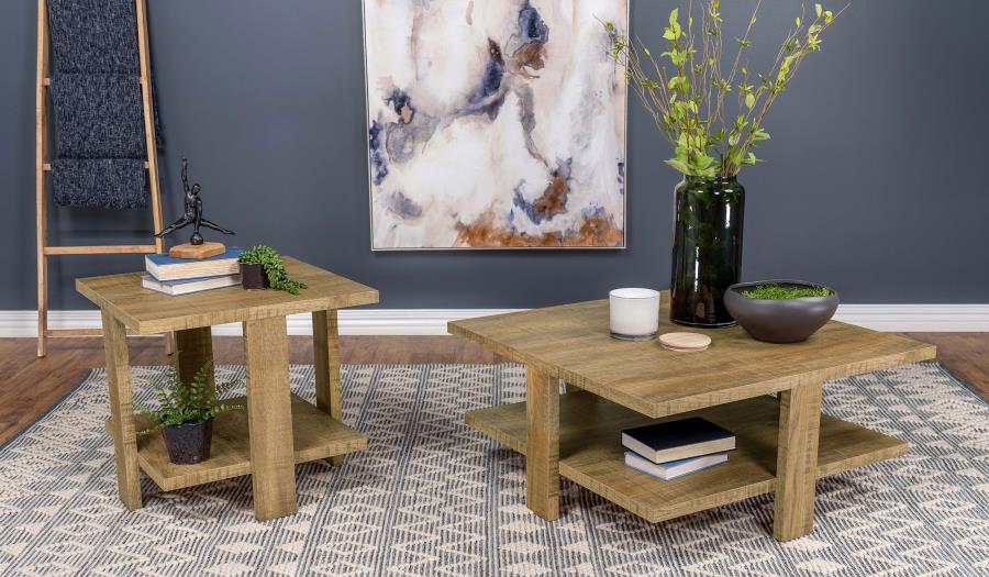 Dawn Square Engineered Wood Coffee Table Mango Brown-7