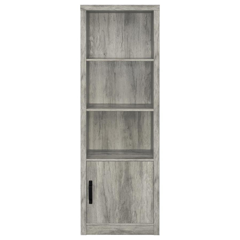 Burke 3-shelf Engineered Wood Media Tower Grey Driftwood-zoom-