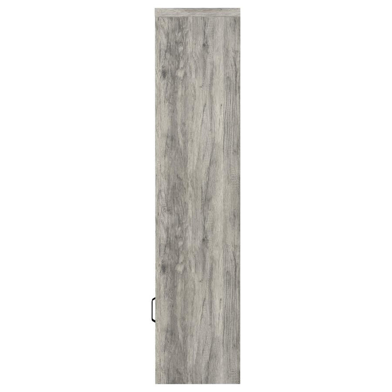 Burke 3-shelf Engineered Wood Media Tower Grey Driftwood-zoom-