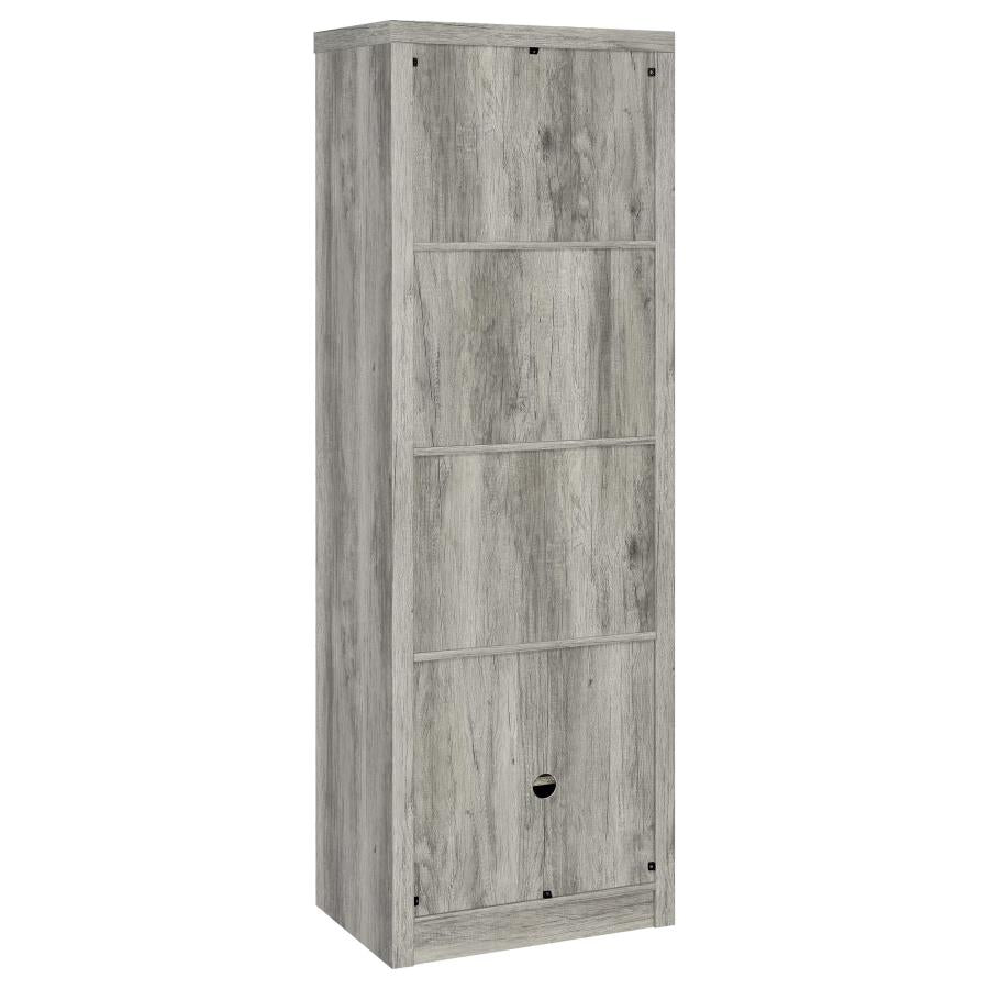 Burke 3-shelf Engineered Wood Media Tower Grey Driftwood-zoom-6