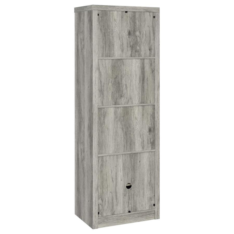 Burke 3-shelf Engineered Wood Media Tower Grey Driftwood-zoom-