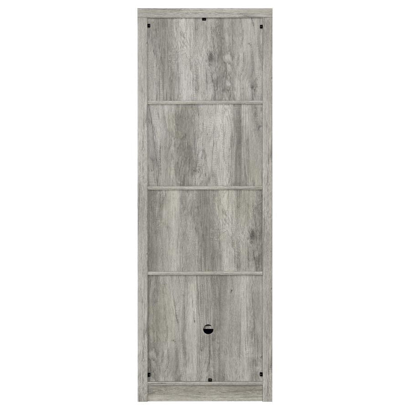 Burke 3-shelf Engineered Wood Media Tower Grey Driftwood-zoom-