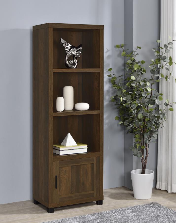 Sachin 3-shelf Engineered Wood Media Tower Dark Pine-zoom-