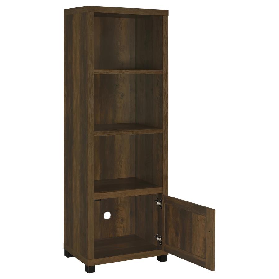 Sachin 3-shelf Engineered Wood Media Tower Dark Pine-3