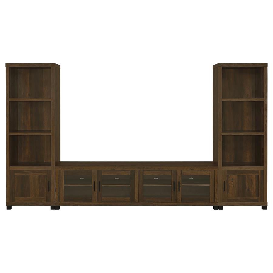 Sachin 3-shelf Engineered Wood Media Tower Dark Pine-11