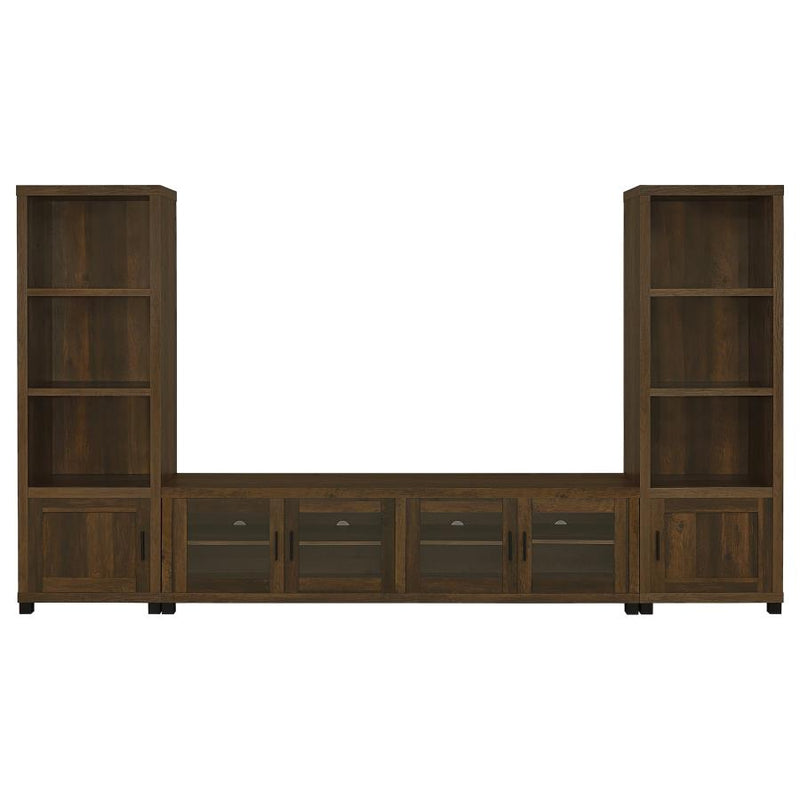 Sachin 3-shelf Engineered Wood Media Tower Dark Pine-zoom-