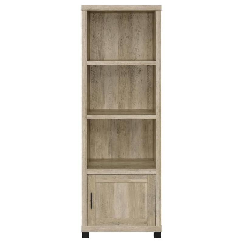 Sachin 3-shelf Engineered Wood Media Tower Distressed Pine-zoom-