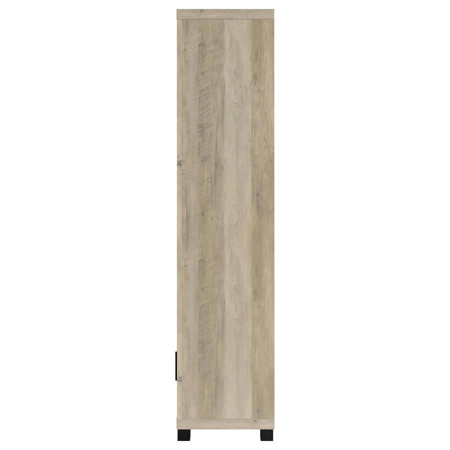 Sachin 3-shelf Engineered Wood Media Tower Distressed Pine-5