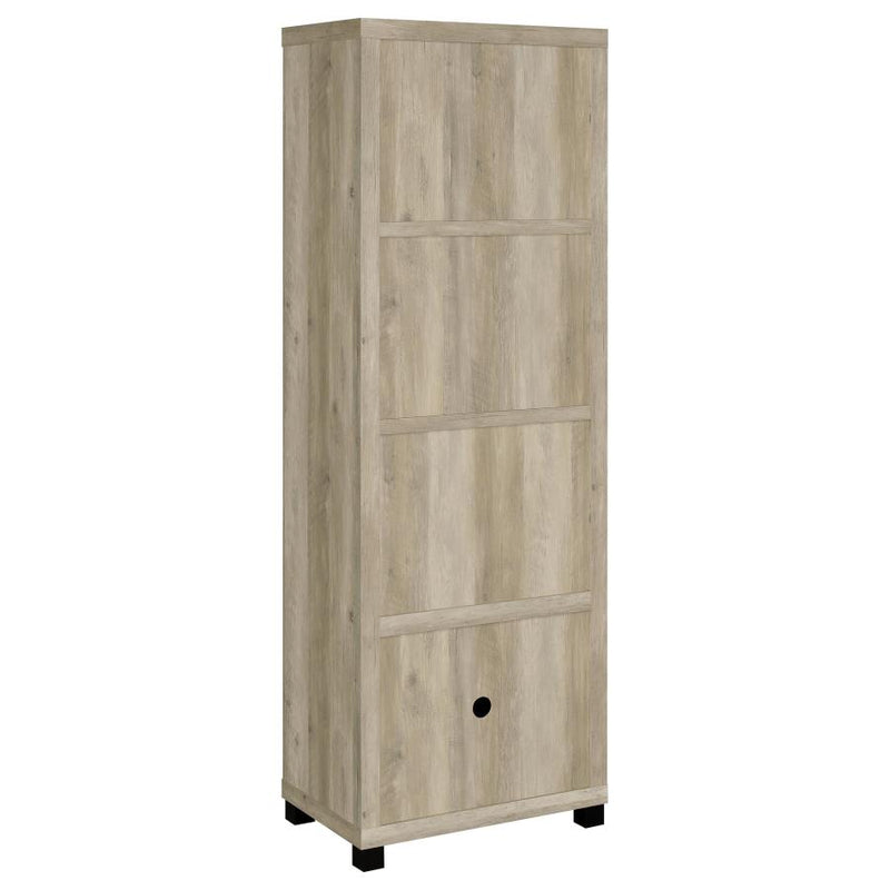 Sachin 3-shelf Engineered Wood Media Tower Distressed Pine-zoom-